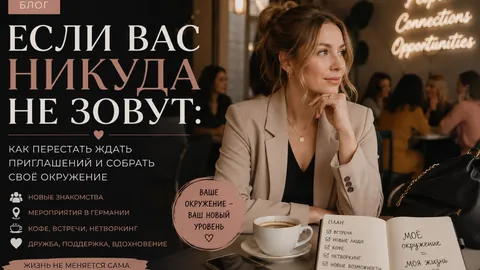 Если вас никуда не зовут: как перестать ждать приглашений и собрать своё окружение