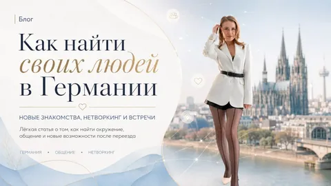 Как найти своих людей в Германии: без неловкости и пустых чатов