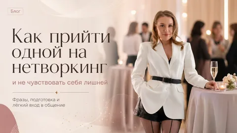 Как прийти одной на нетворкинг и не чувствовать себя лишней