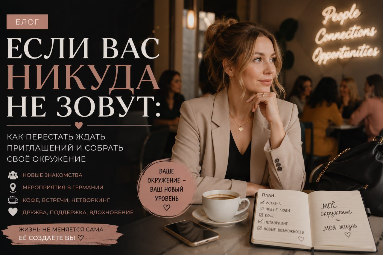 Если вас никуда не зовут: как перестать ждать приглашений и собрать своё окружение