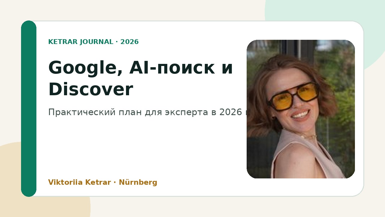Google AI-поиск и Discover в 2026 году